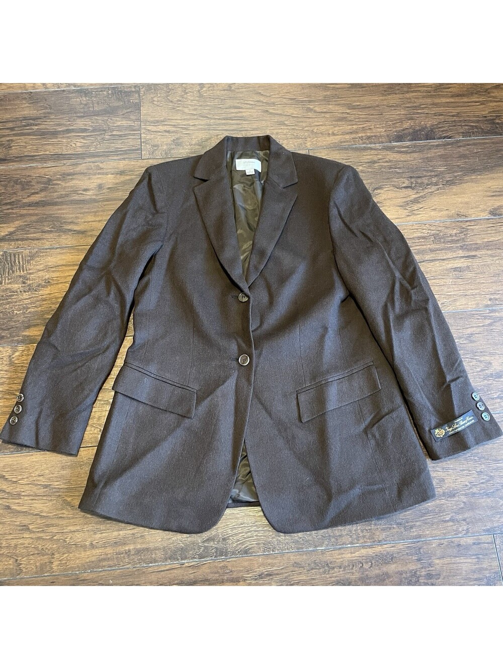 Loro Piana Nordstrom VTG Brown Camelhair Blazer Old Money 2Button Size 4R